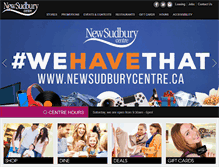 Tablet Screenshot of newsudburycentre.ca